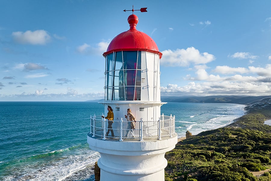 Admire the breath-taking views from Split Point Lighthouse in Airey's Inlet | Photo credit: Visit Victoria