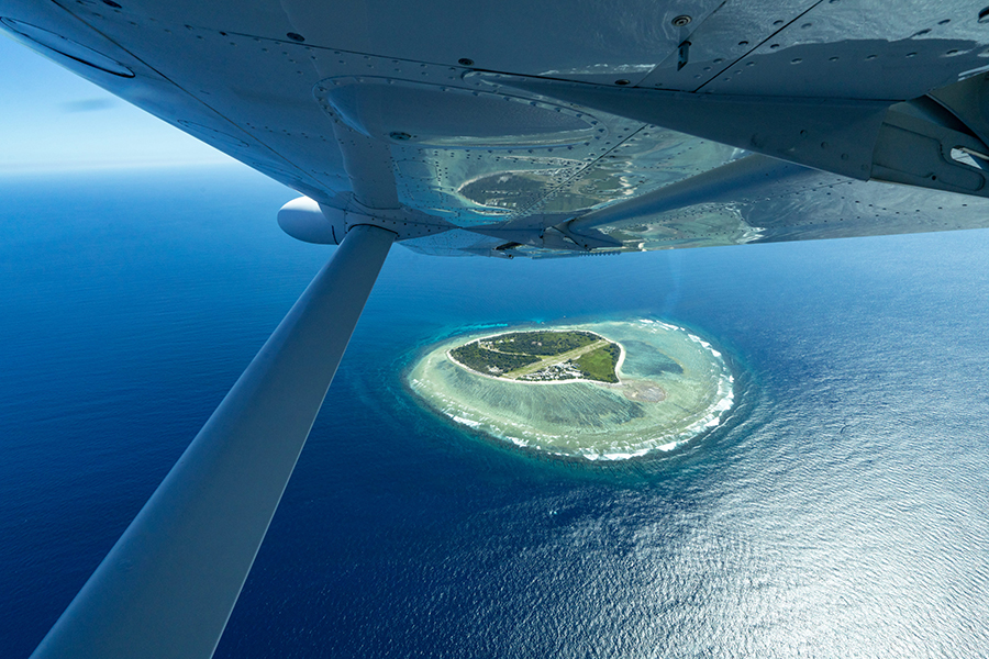 Fly to Lady Elliot Island on the southern tip of the Great Barrier Reef | Photo credit: Tourism & Events Queensland