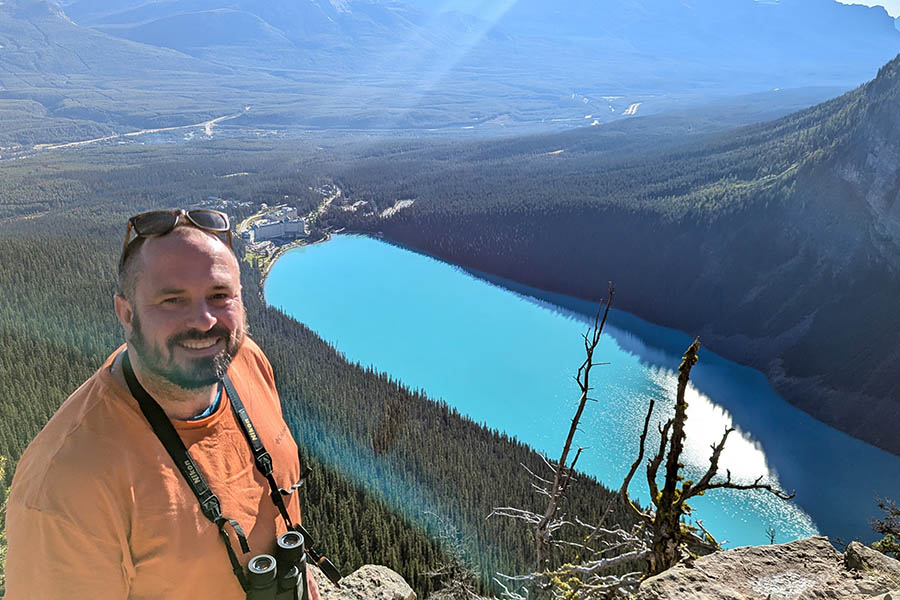 Scott at Lake Louise, Canada | Travel Nation