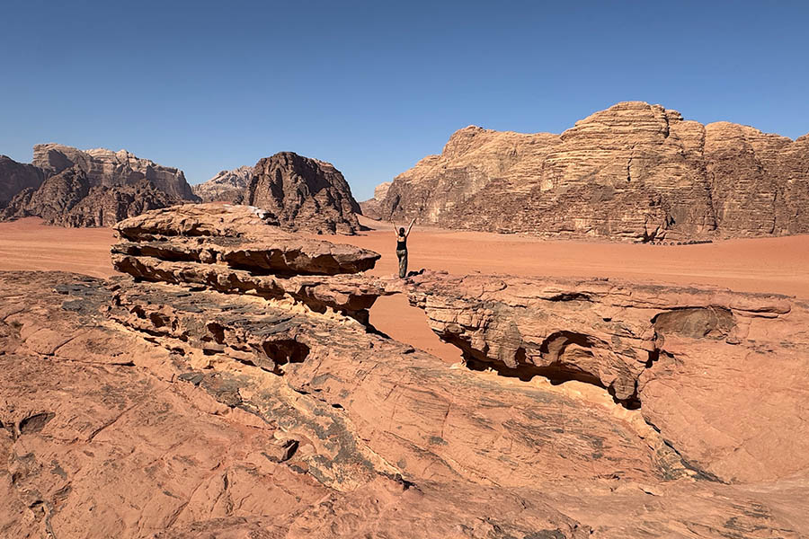 Emily in Wadi Rum, Jordan | Travel Nation 