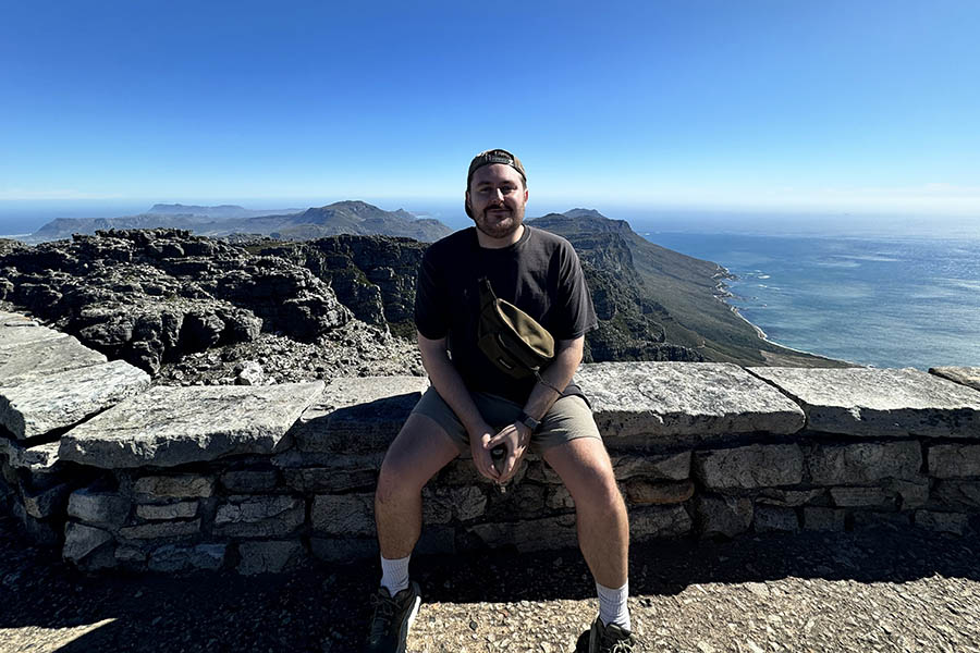 Ben at the top of Table Mountain | Travel Nation 