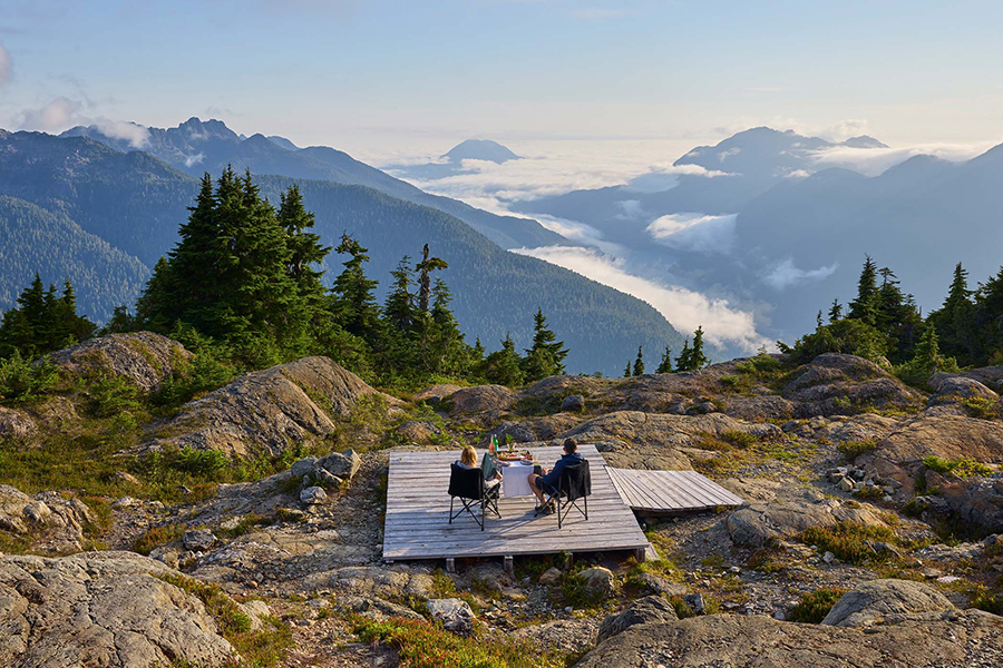 Soak up the incredible views on the Sip to Sky experience at Clayoquot Wilderness Lodge | Photo credit: Clayoquot Wilderness Lodge