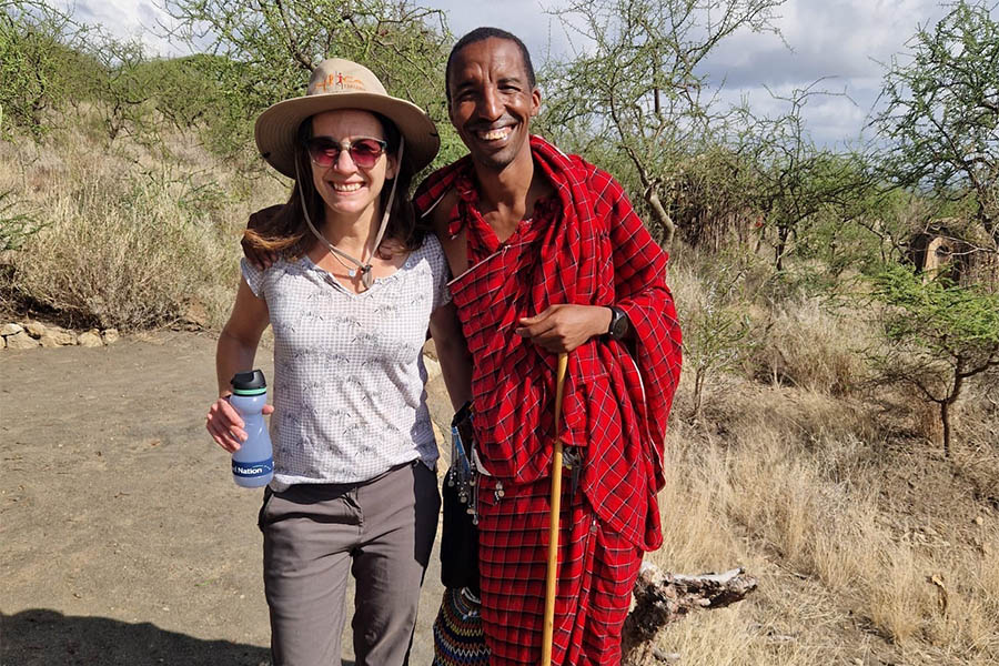 Andrea on safari in Tanzania | Travel Nation