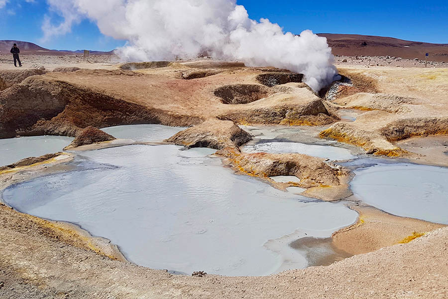 Walk between the El Tatio geysers in the Atacama Desert | Travel Nation