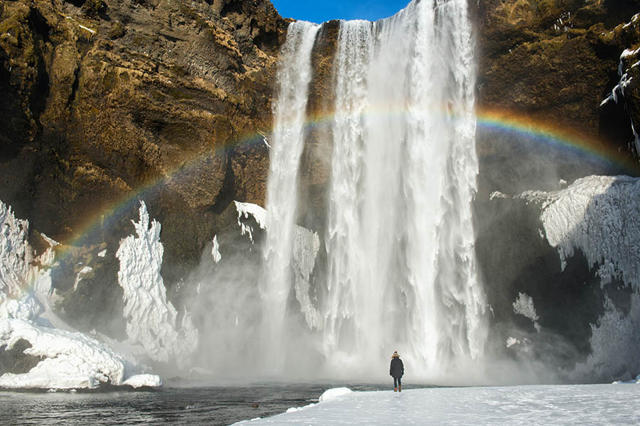 See the crashing Skogafoss waterfall in Iceland | Travel Nation