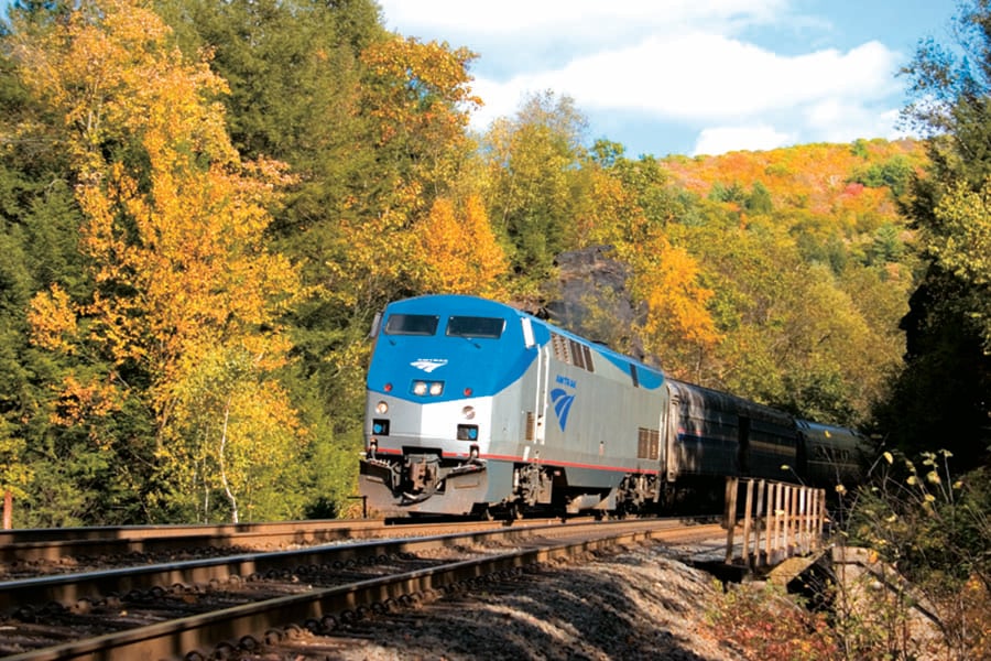 Spend 10 hours travelling through rural New York State | Photo credit: Amtrak/Ryan Parent