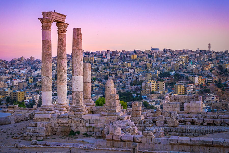 Watch the sunset behind the Old City of Amman | Travel Nation