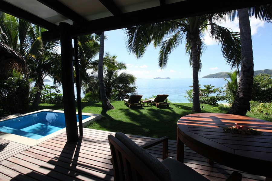 Matamanoa Island Resort - villa deck