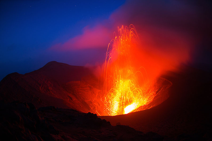 Watch the fiery lava spill from Yasur Volcano | Travel Nation