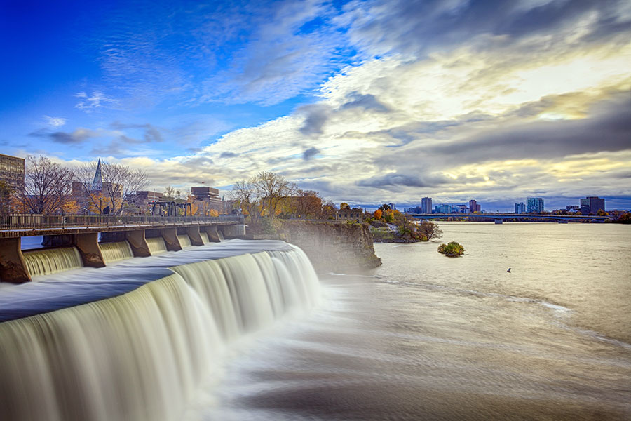 Rideau falls is just one of the sites on your Ottawa river cruise