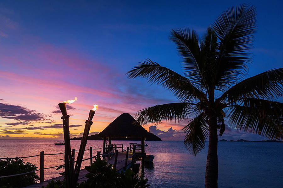 Enjoy the stunning Fijian sunsets