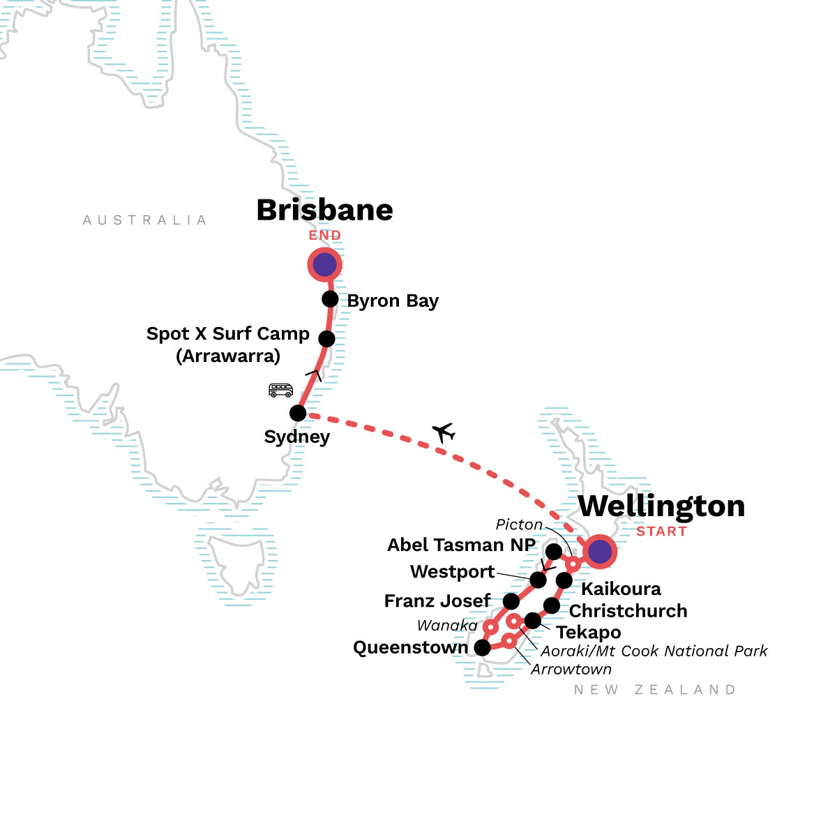 map_australiaandnewzealandbushwalksbeaches_24-days