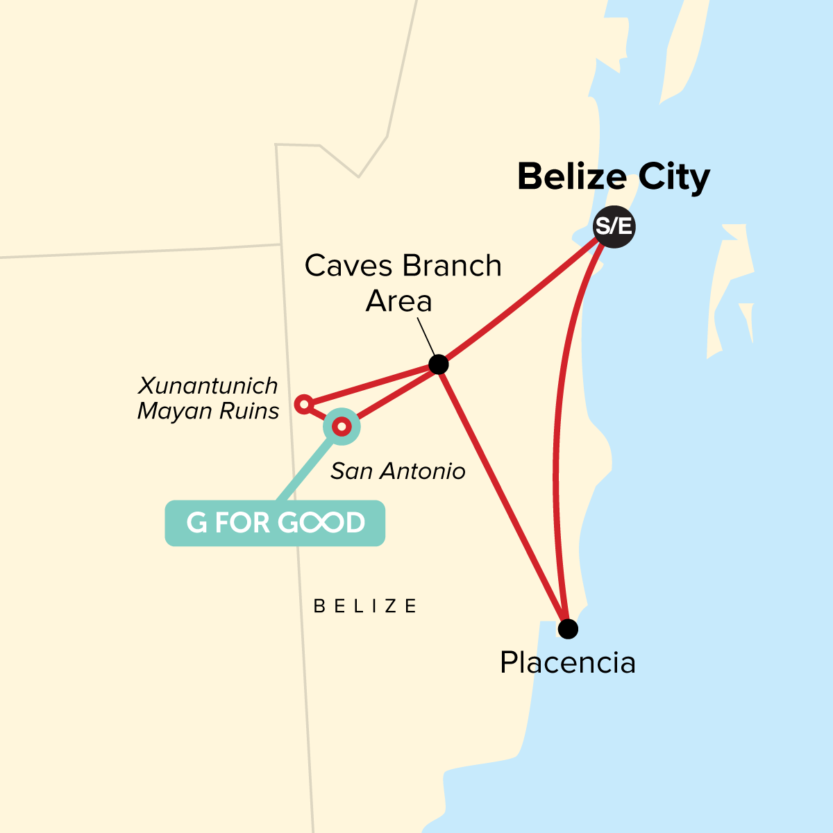 map_belizefamilyjourneyrainforestsbeachesancientcaves