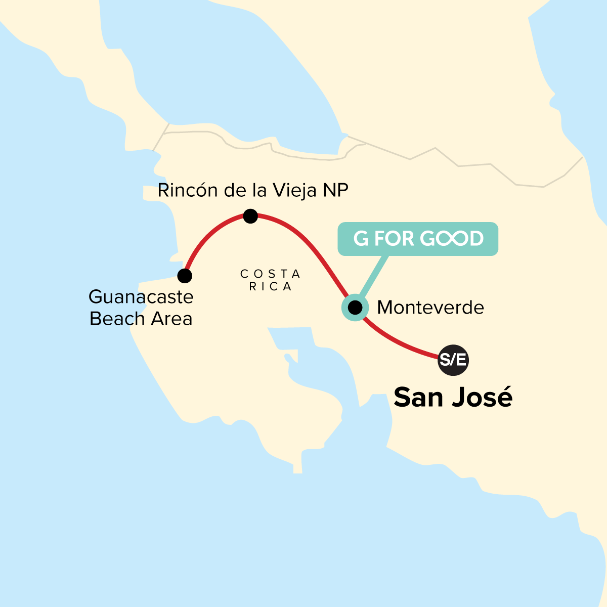 map_costaricafamilyjourneyfromcloudforeststothebeach