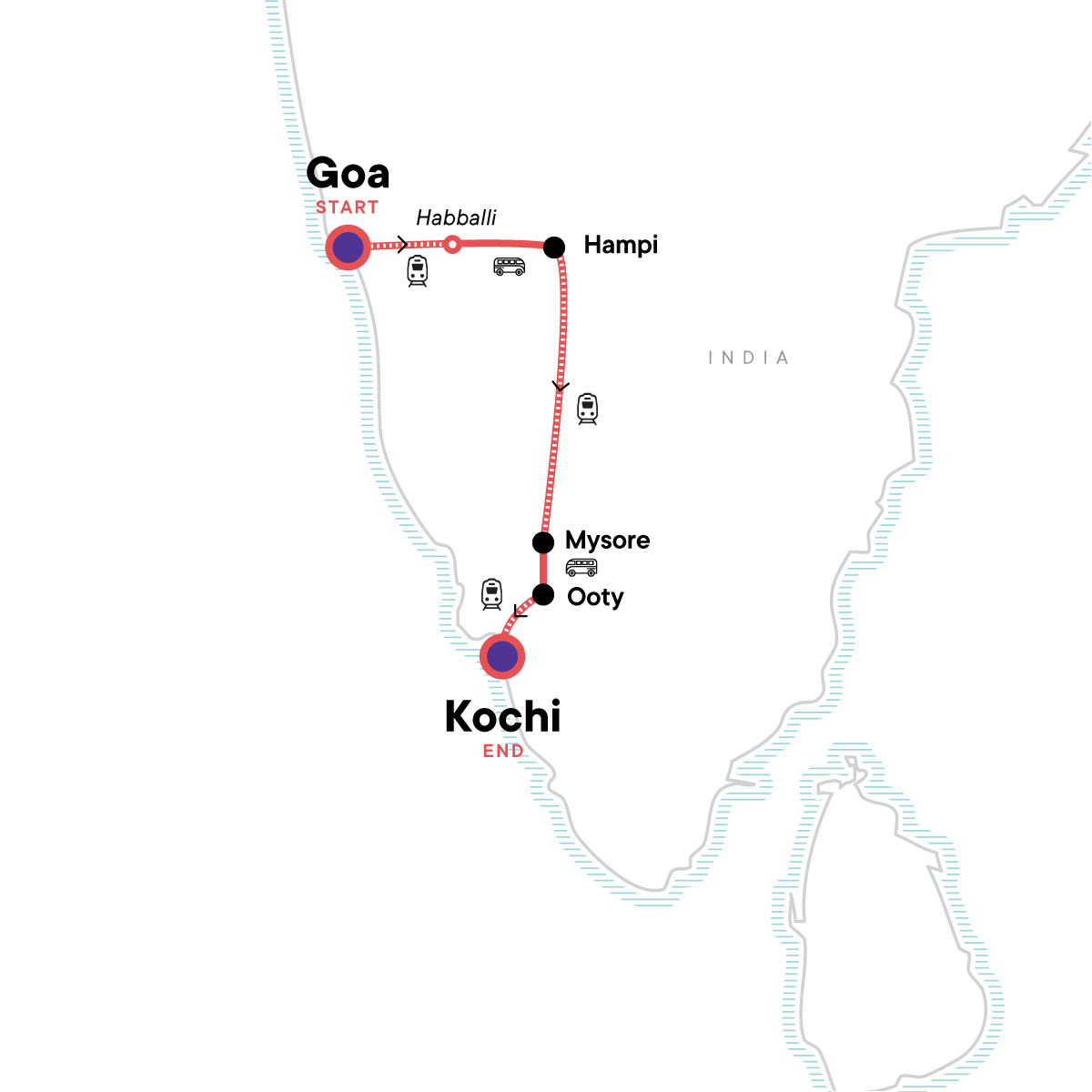 map_indiaancientruinskeralabeaches