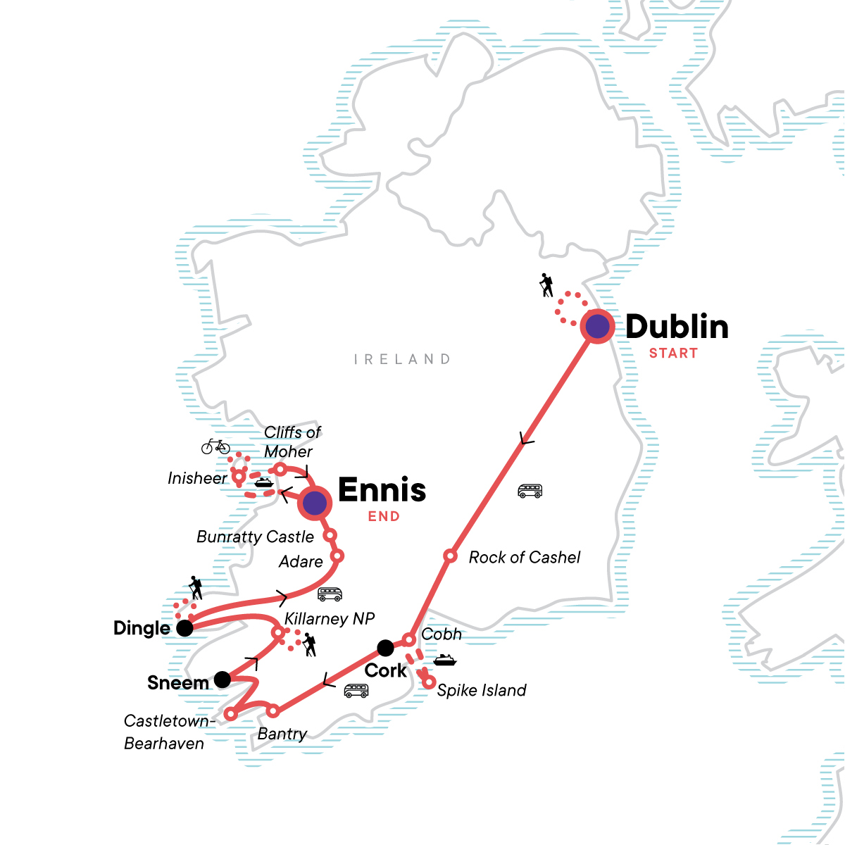 map_irelandcoastalhikesthebearapeninsulakillarneynationalpark