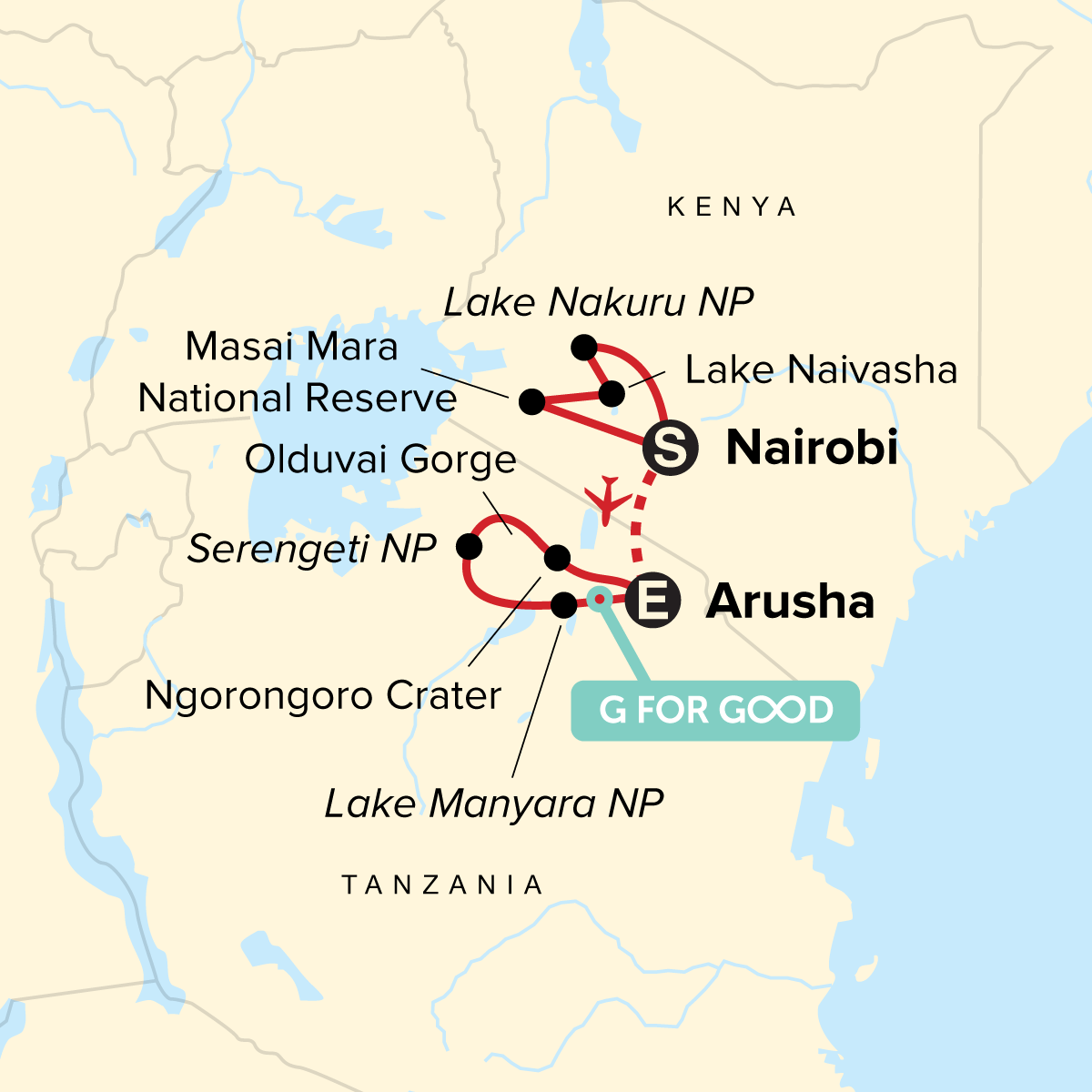 map_journeyskenyatanzaniasafari