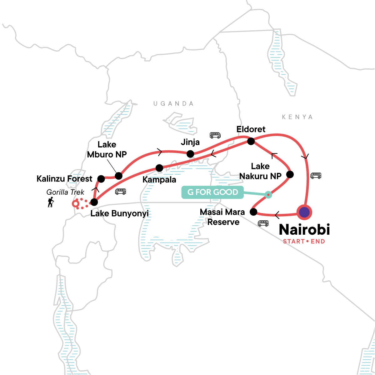 map_kenyatougandaoverlandsafariwithparticipationcamping