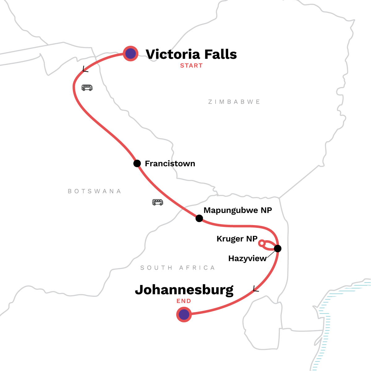map_krugerfallsbotswanawildlifewalksnationalparks