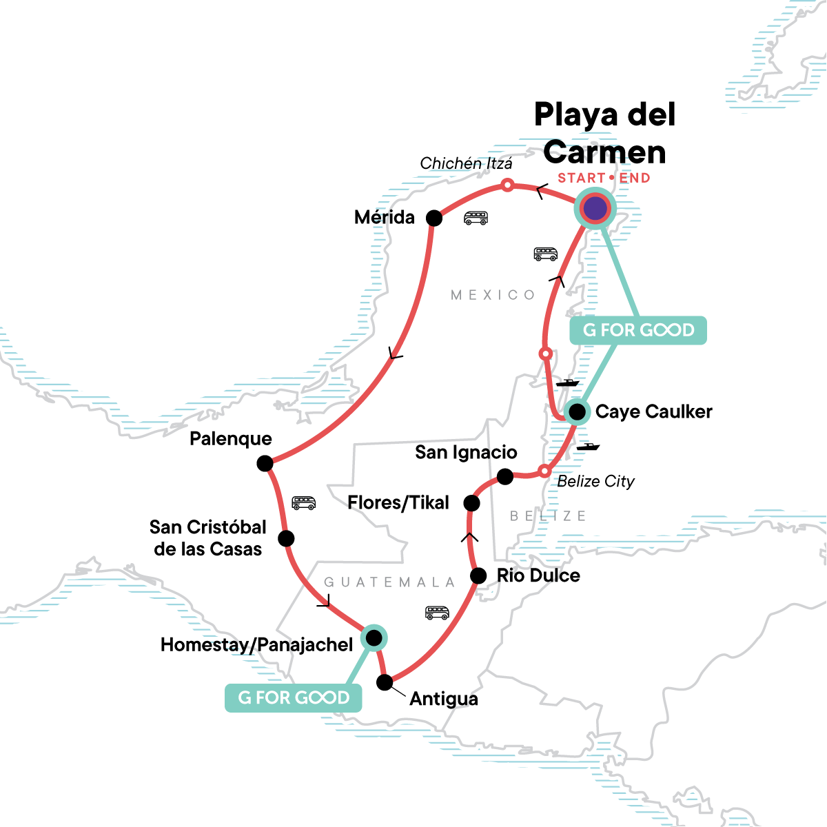 map_mayanadventuremexicobelizeguatemala