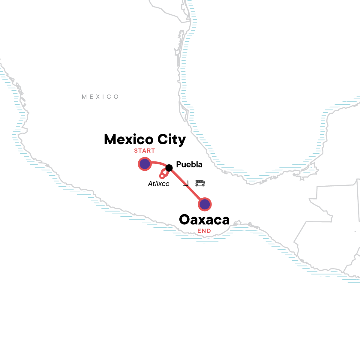 map_mexicocitytooaxacacelebratedayofthedead