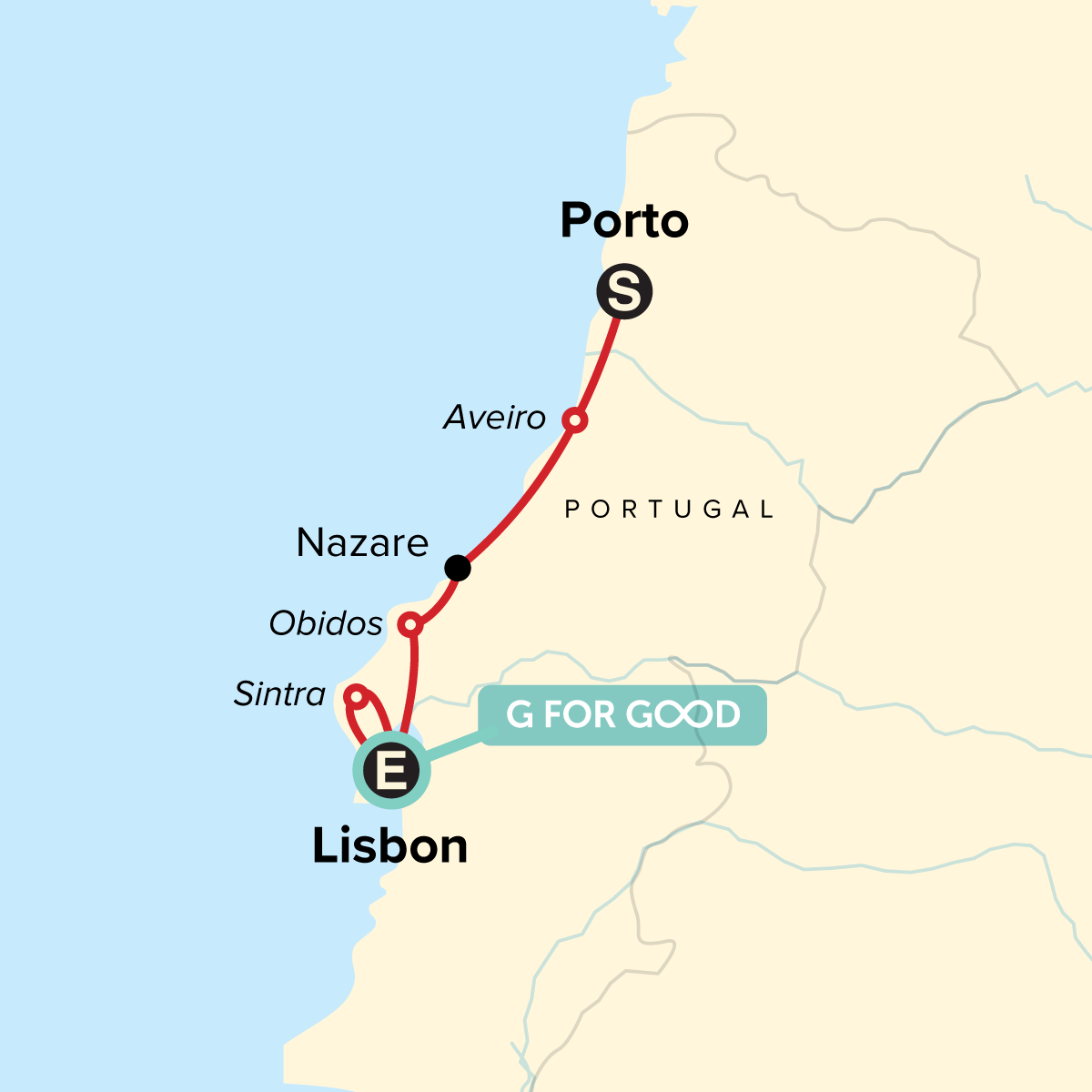 map_portugalfamilyjourneyportonazareandlisbon