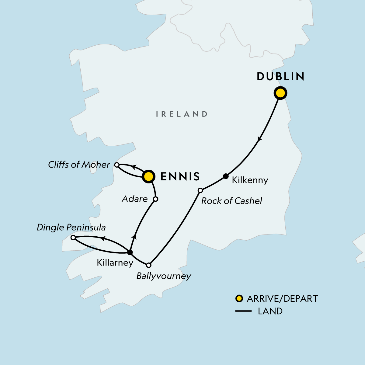 map_signatureirelandsdublinkillarneythecliffsofmoher