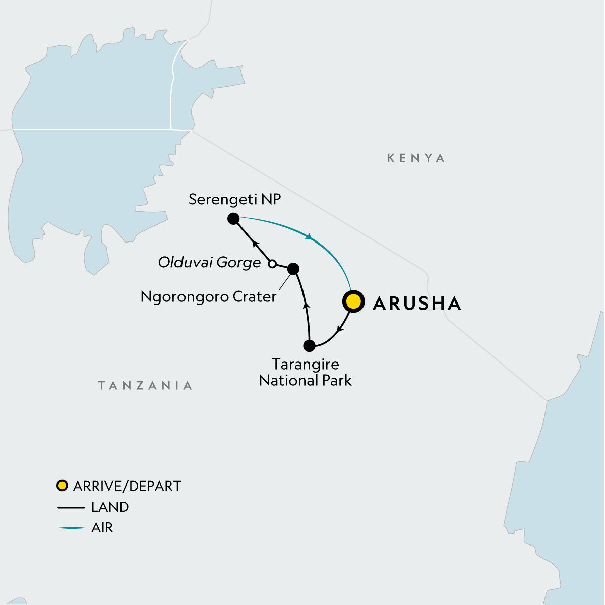 map_signaturetanzaniasserengetitarangirengorongorocrater