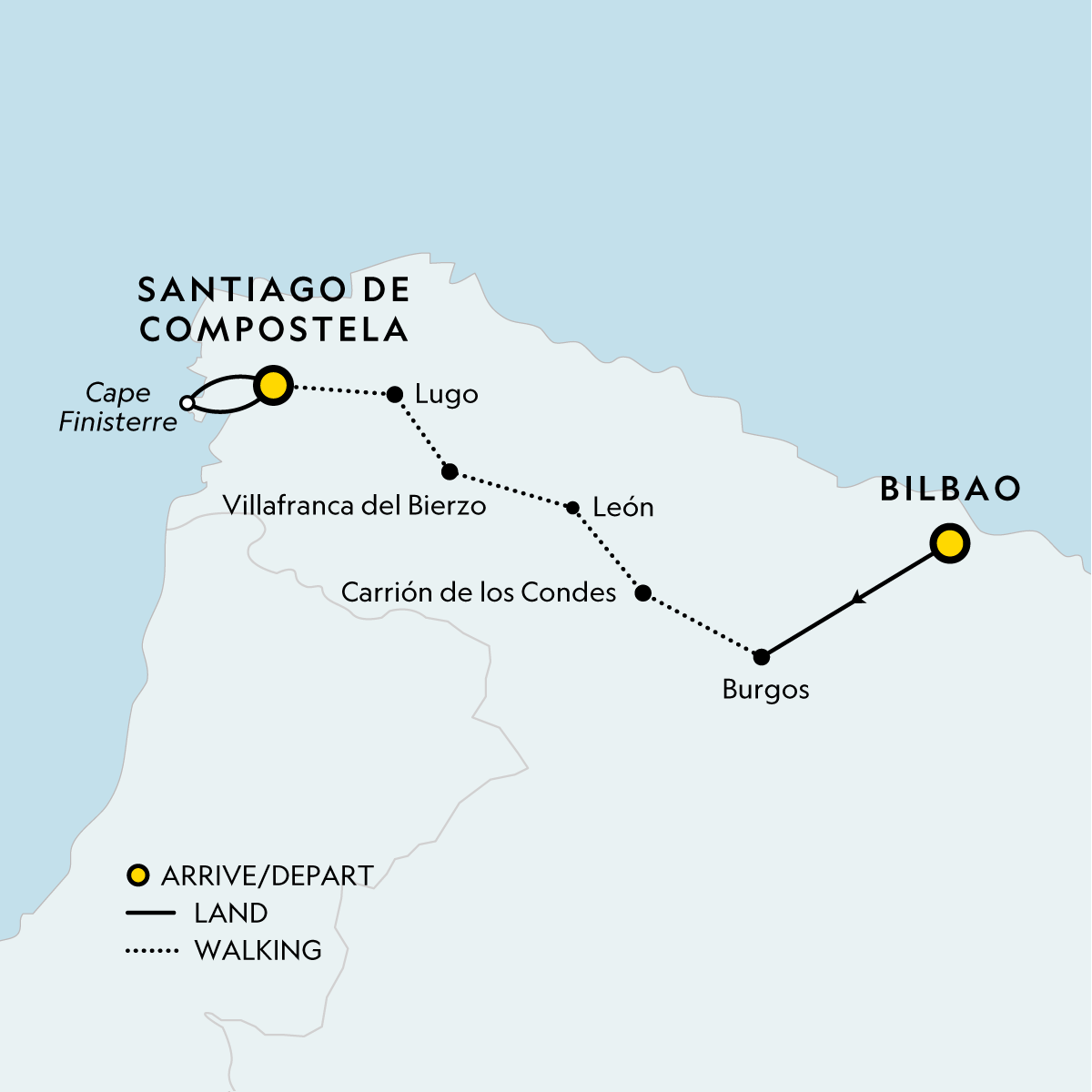 map_signaturewalkingspainscaminodesantiago