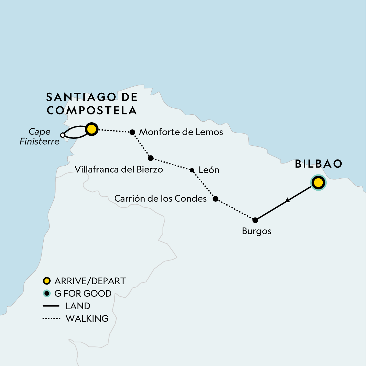 map_signaturewalkingspainscaminodesantiago_9-days