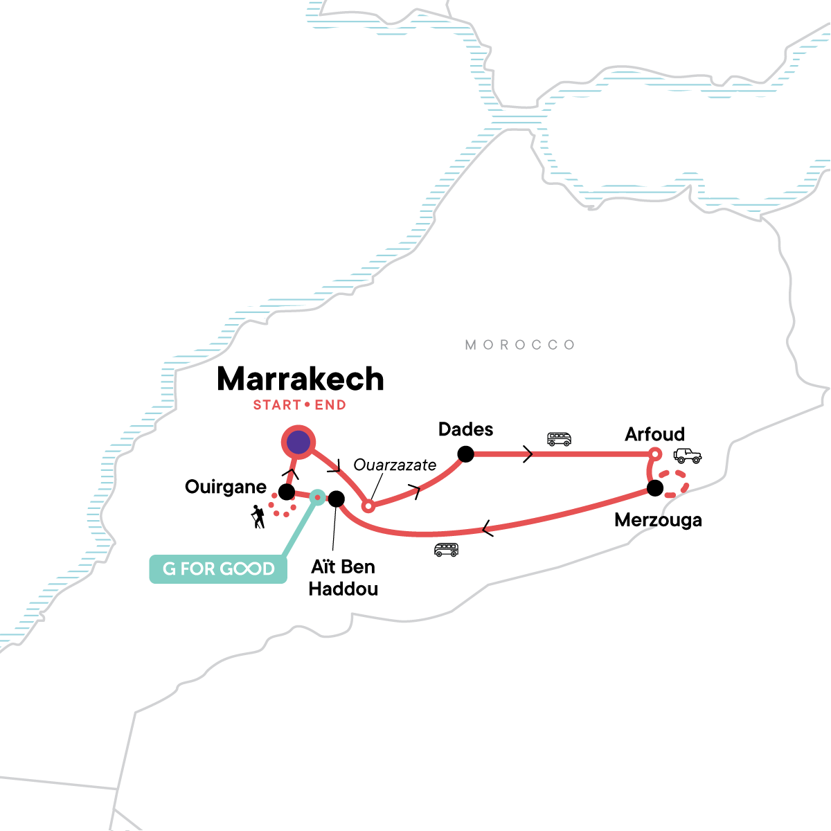 map_southernmoroccomarrakechtheatlasmountainthesahara