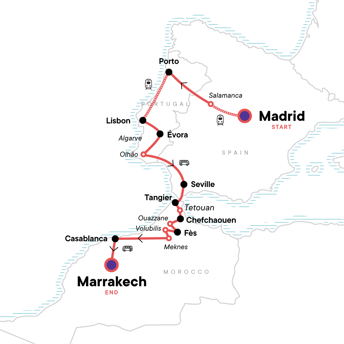 map_spainportugalandmoroccoadventure