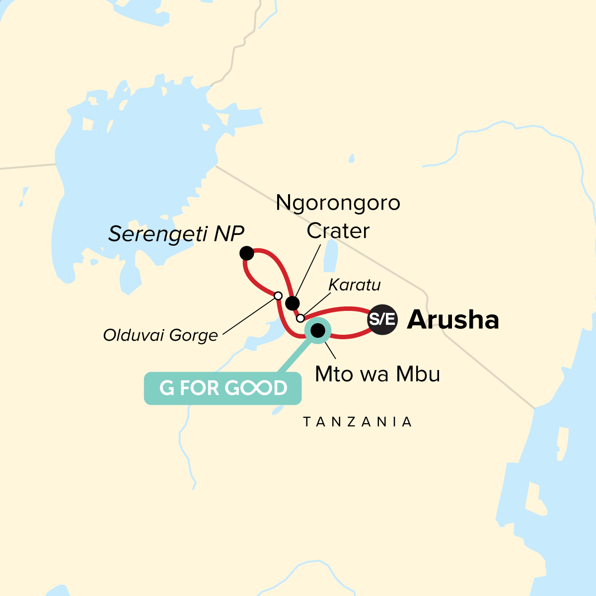 map_tanzaniafamilyjourneyaserengetisafari