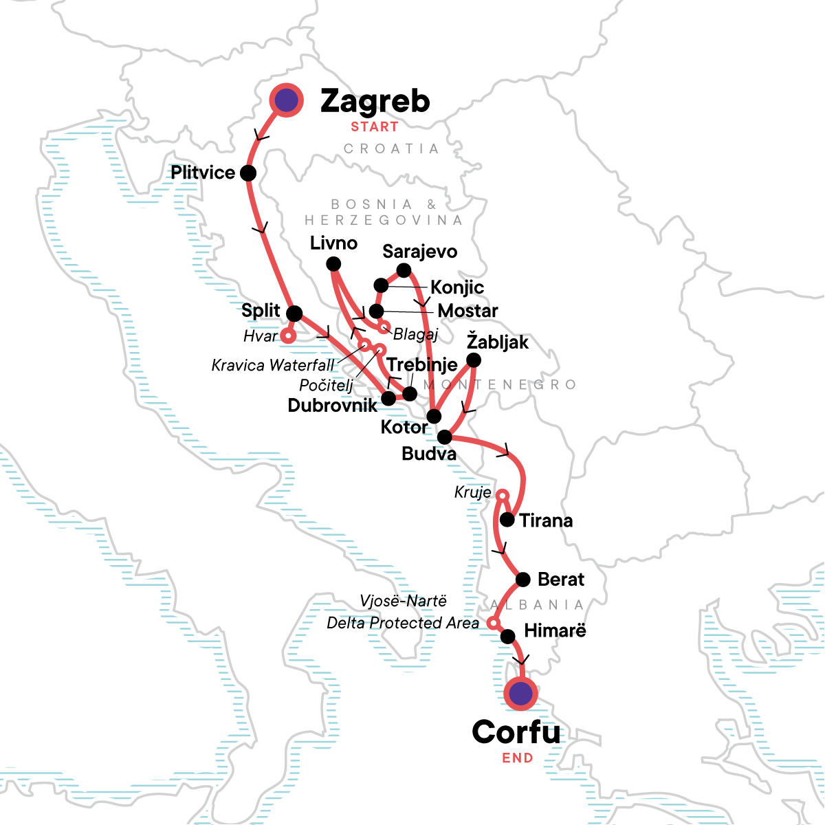 map_zagrebtocorfuepichikesmedievalfortresses