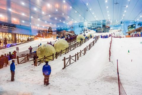 Escape the heat and hit the slopes in the Mall of Emirates