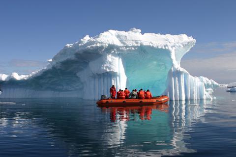 Zodiac boat, Antarctica