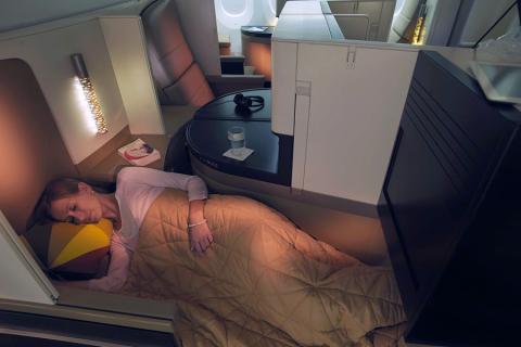 Each studio offers even more room to relax and enjoy the flight