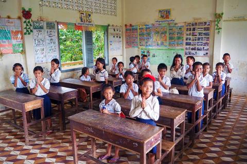 One of the highlights in Phnom Penh was visiting a school