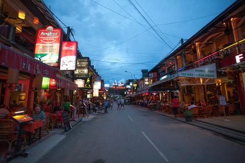 Central Siem Reap is a bit of a tourist mecca...this is Pub Street