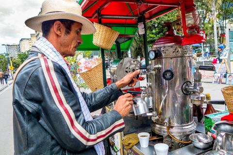 Grab a coffee as you explore Bogota