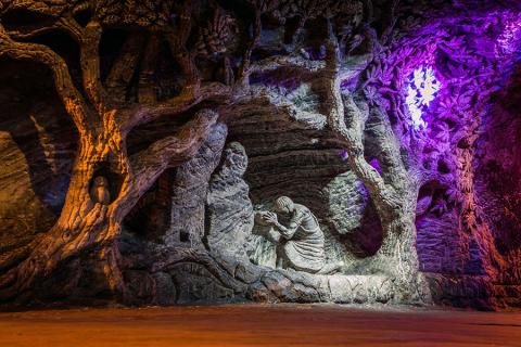 Explore the depths of the magnificent Salt Cathedral 