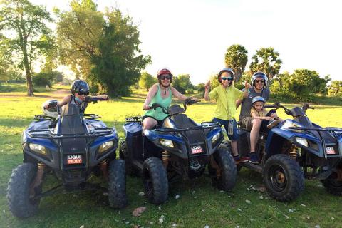 After a cool off at the hotel’s pool we embarked on a sunset quad biking tour
