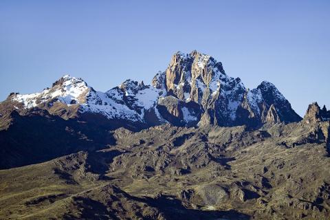 Mount Kenya is the highest peak in the country