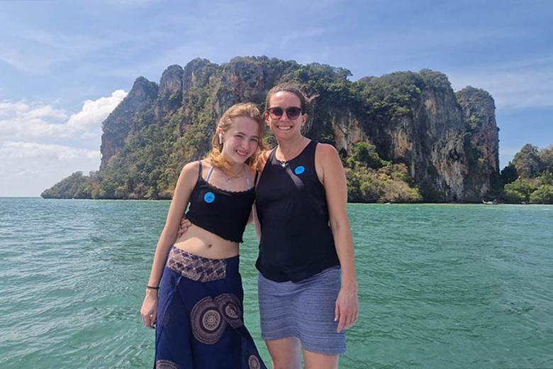 Andrea with her daughter Maya in Thailand | Travel Nation