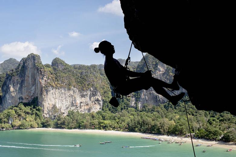 Watching the climbers at Railay Beach | Travel Nation