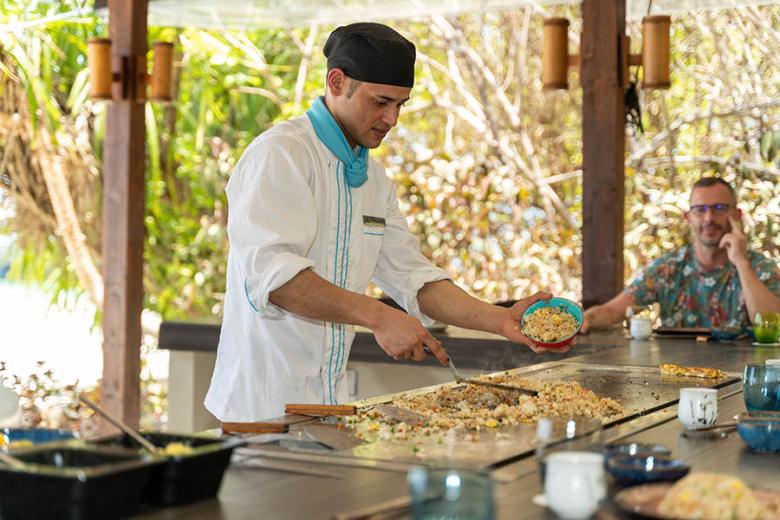 Try Teppanyaki Restaurant at Cocoon Maldives | Photo credit: Cocoon Collection