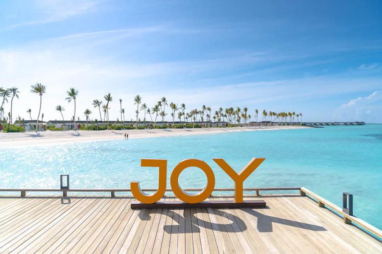 Stay at beautiful Joy Island in the Maldives | Photo credit: Cocoon Collection