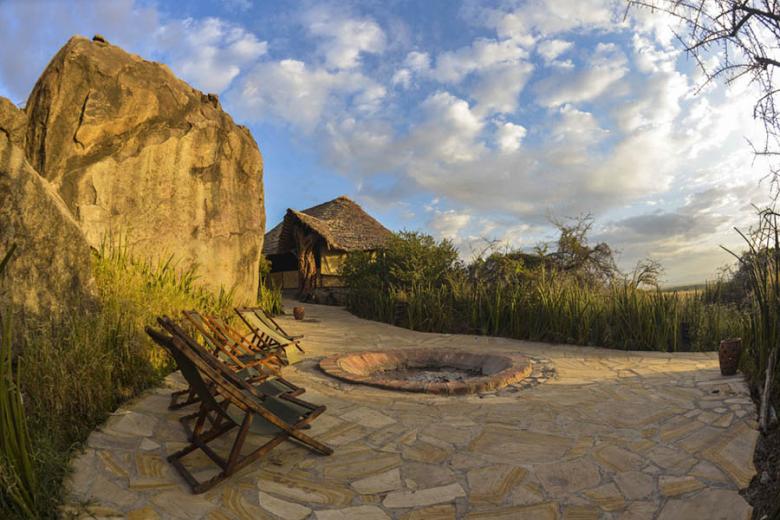 Enjoy the fire at Olduvai Camp, Tanzania | Photo credit: Tanganyika Expeditions
