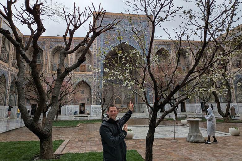 Chris exploring Uzbekistan | Travel Nation