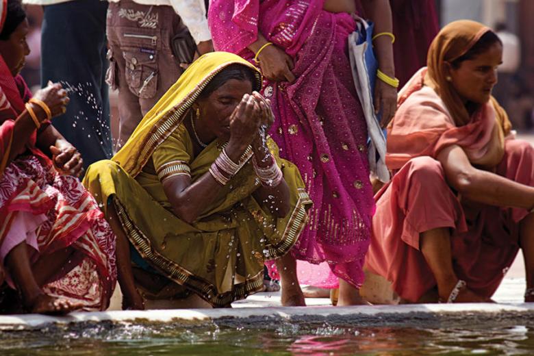 Women washing in New Delhi | Photo credit: G Adventures